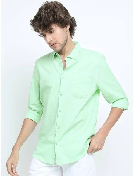  Mens Slim Fit Casual Shirt